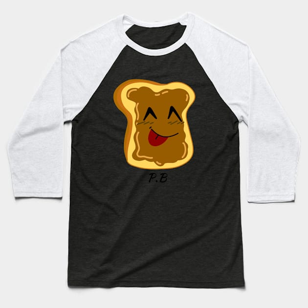 Mr. Peanut Butter Baseball T-Shirt by KaosProjxts